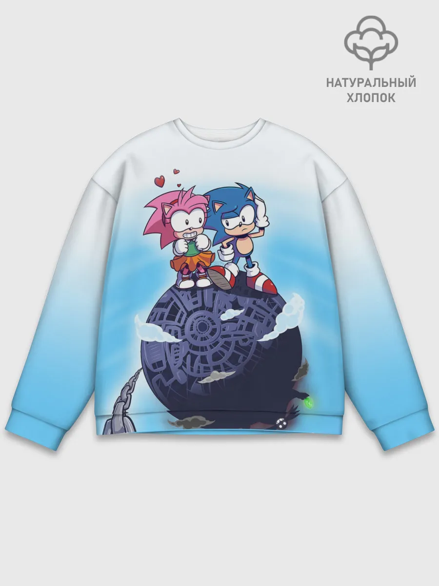 Мужской свитшот базовый / SONIC | AMY ROSE