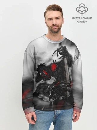 Мужской свитшот базовый / Sekiro shadows die twice