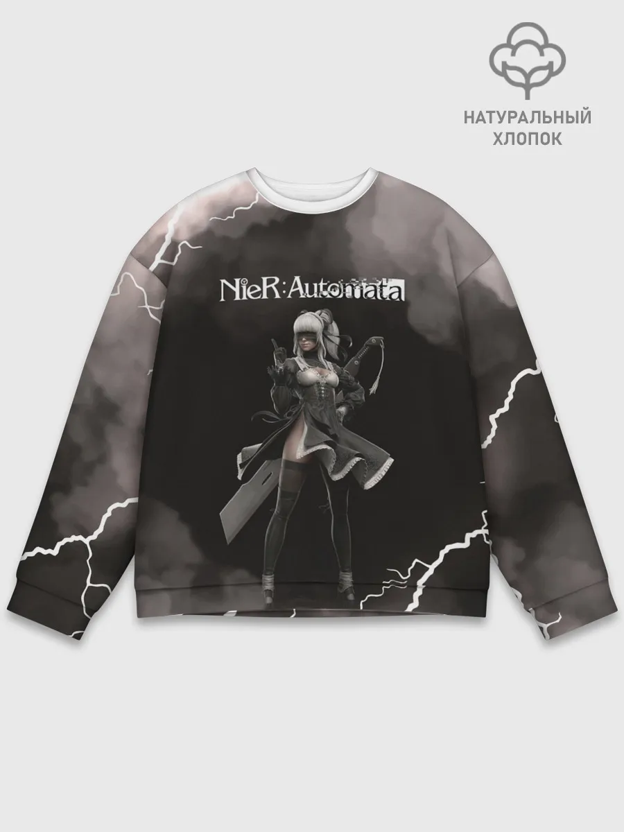 Мужской свитшот базовый / 2B | Nier Automata