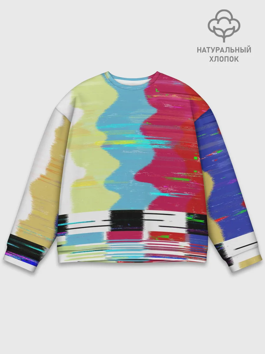 Мужской свитшот базовый / TV glitch