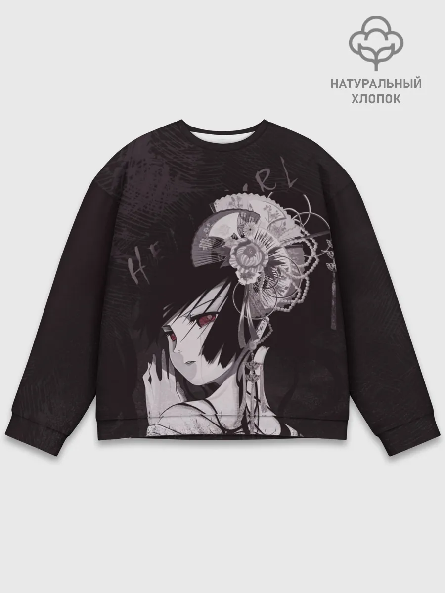 Мужской свитшот базовый / Адская девочка Энма Ай