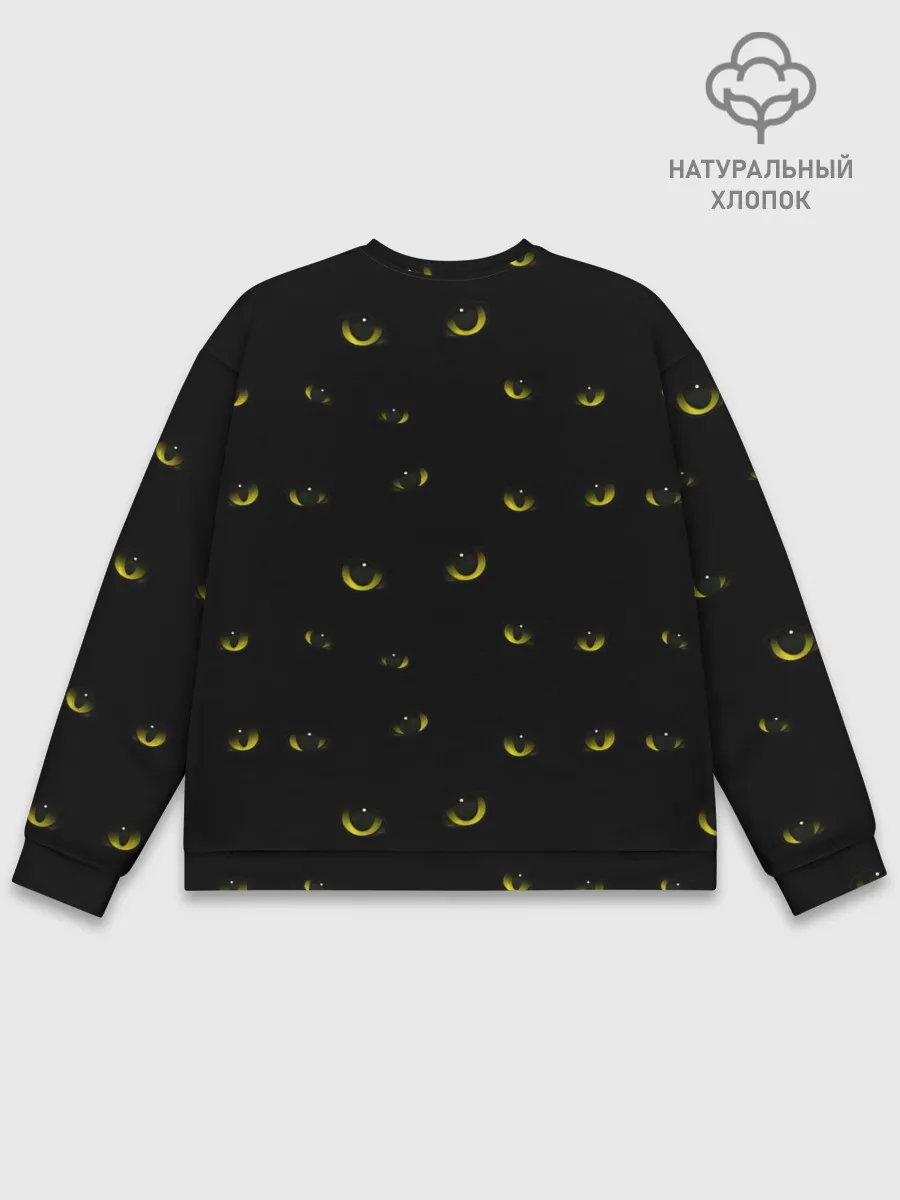 Мужской свитшот базовый / Кошачьи глаза