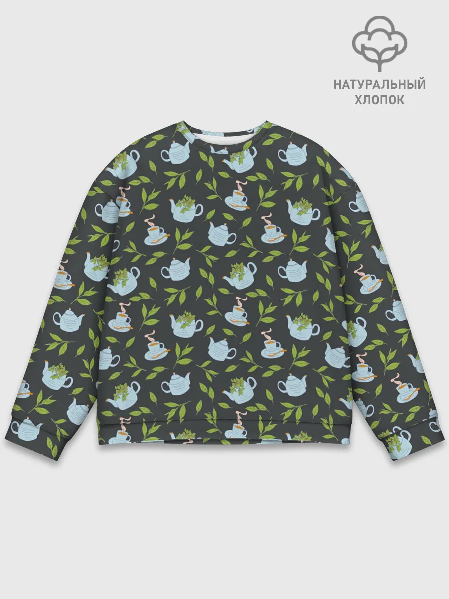 Мужской свитшот базовый / Чай с мятой