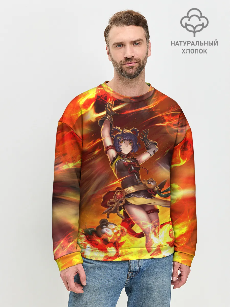 Мужской свитшот базовый / Сян Лин | Genshin Impact