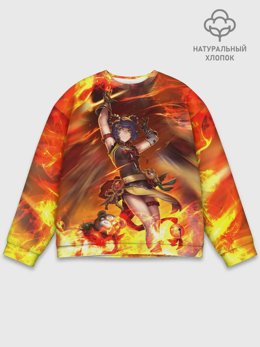 Мужской свитшот базовый / Сян Лин | Genshin Impact