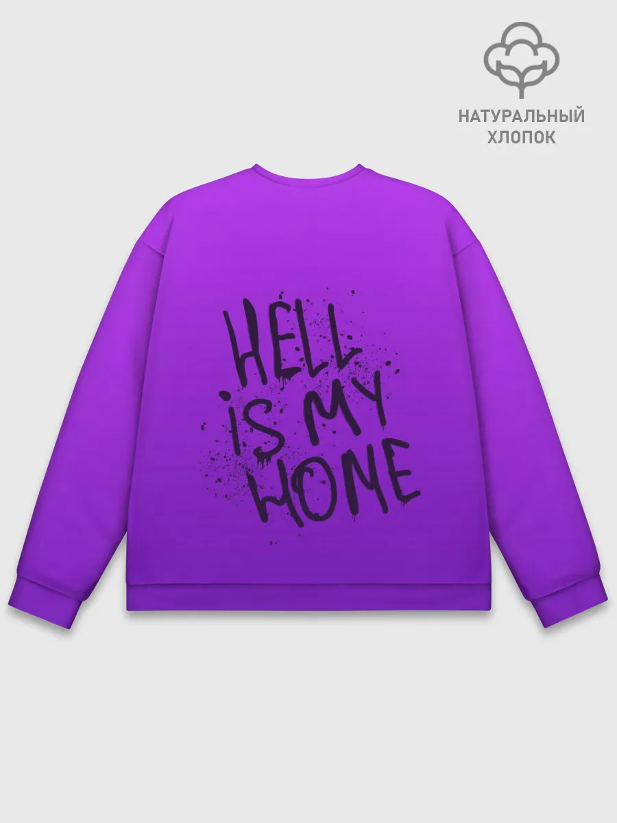 Мужской свитшот базовый / Вандал Арт, ДЬЯВОЛ градиент