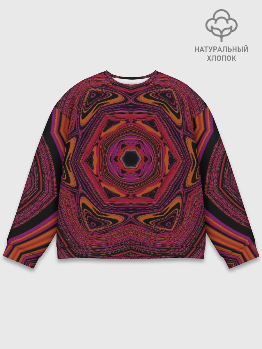 Мужской свитшот базовый / Абстрактный калейдоскоп