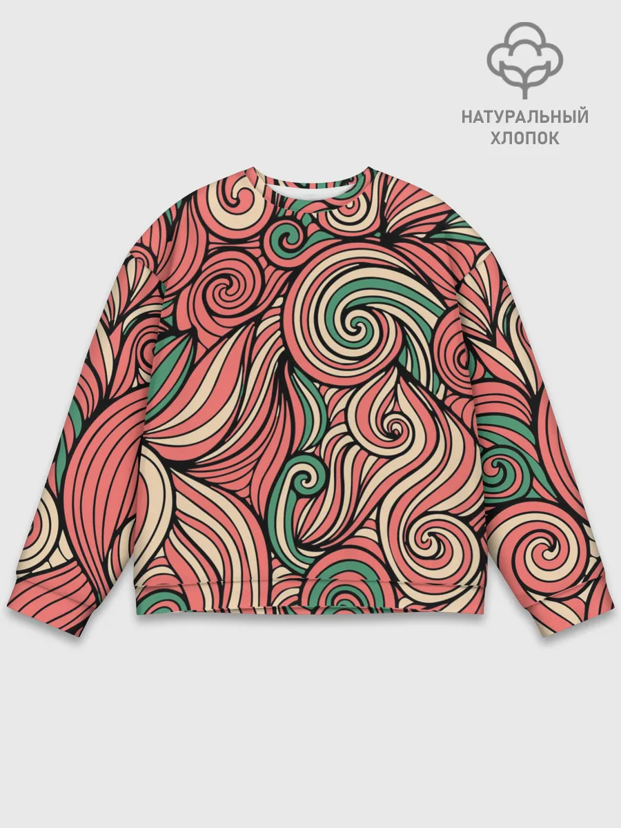 Мужской свитшот базовый / Алые листья