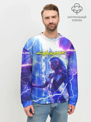Мужской свитшот базовый / CYBERPUNK 2077 | КИБЕРПАНК