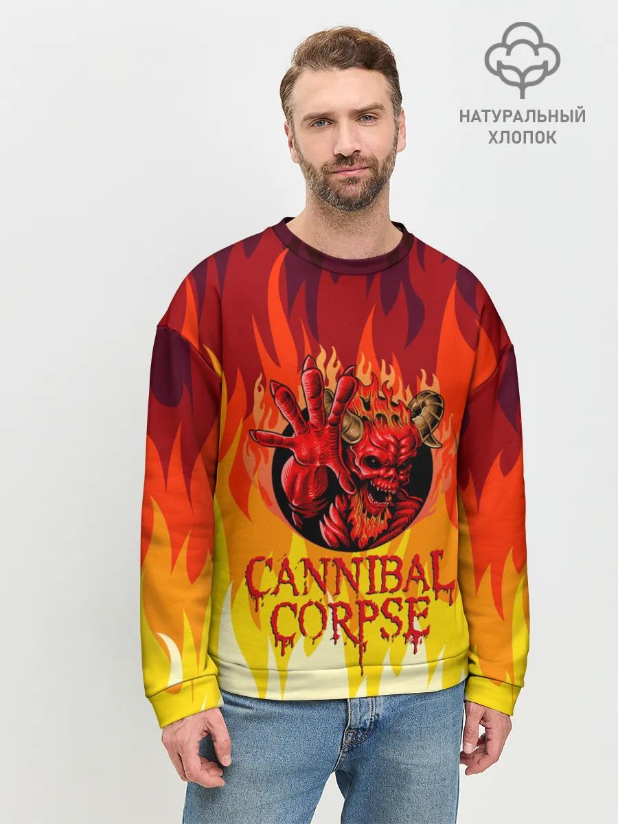 Мужской свитшот базовый / Cannibal Corpse | Труп Канниба