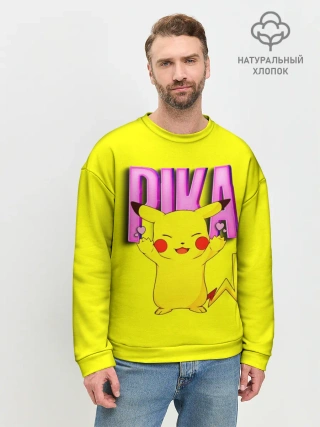 Мужской свитшот базовый / ПИКАЧУ | PIKACHU
