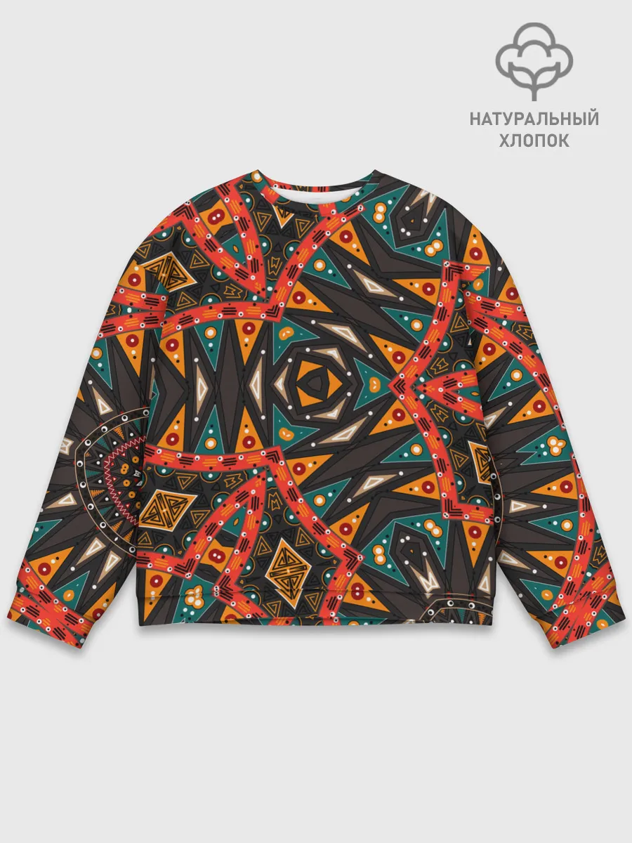 Мужской свитшот базовый / Абстрактный арабский узор