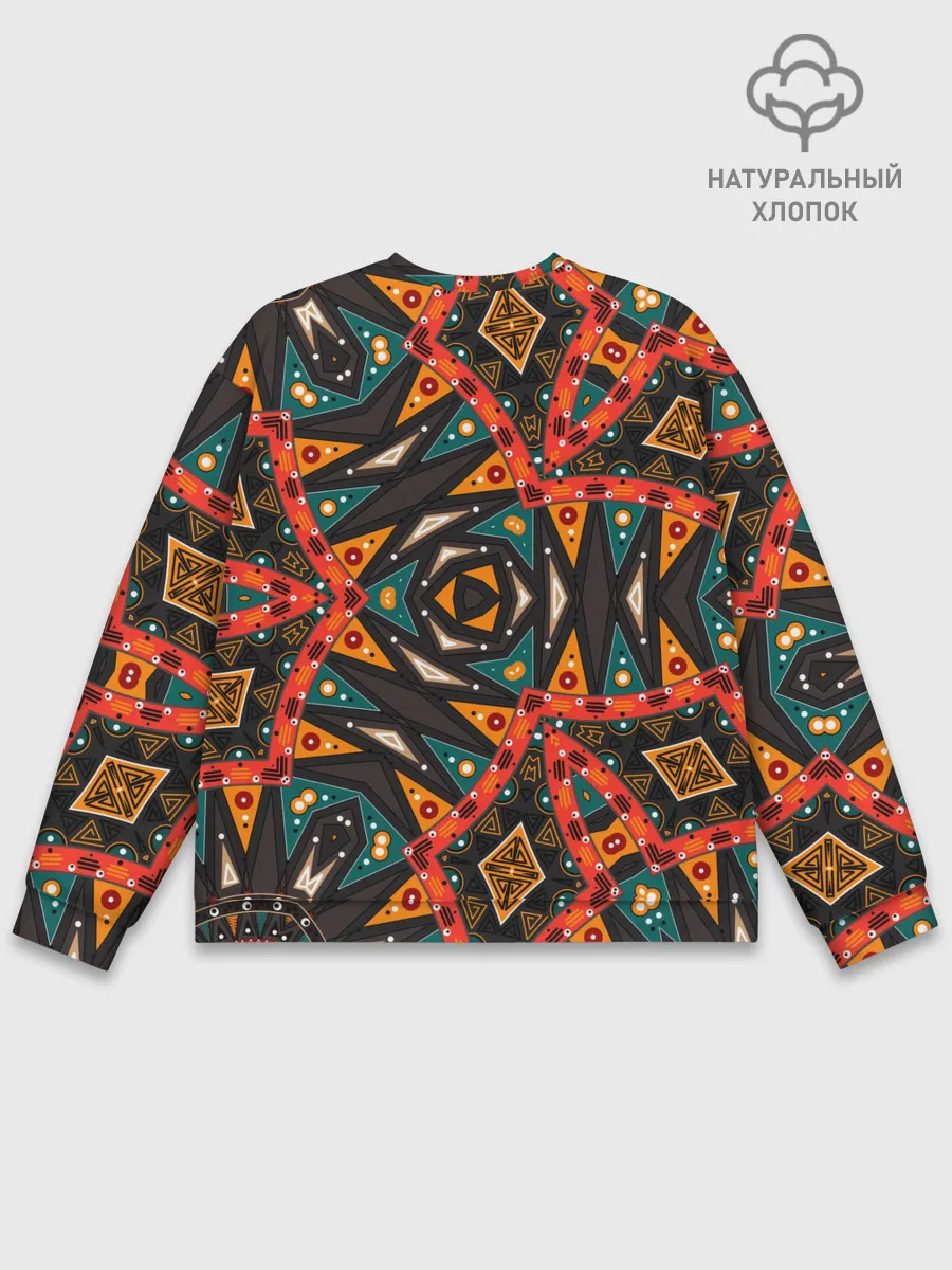 Мужской свитшот базовый / Абстрактный арабский узор