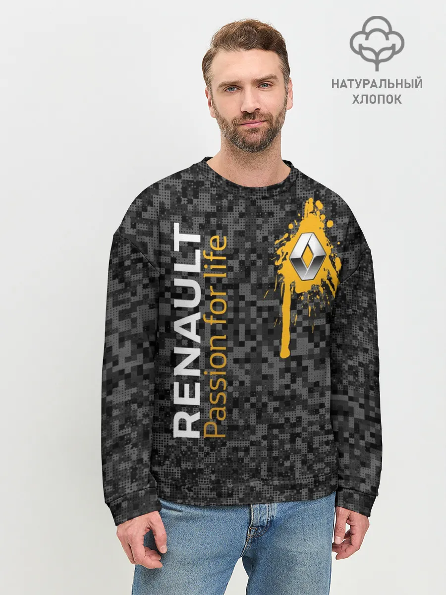 Мужской свитшот базовый / Рено камуфляж