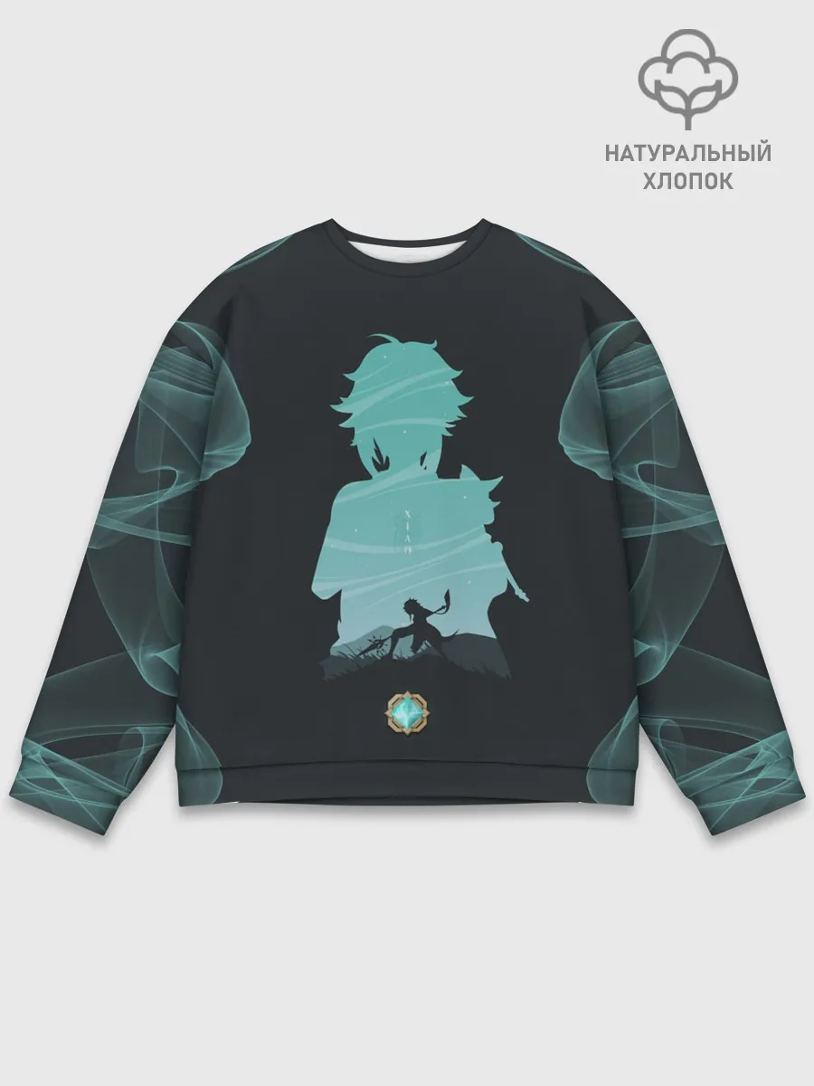 Мужской свитшот базовый / XIAO | СЯО | ГЕНШИН