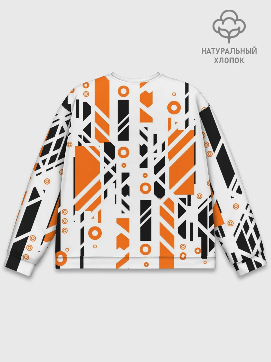 Мужской свитшот базовый / абстракция маршрут