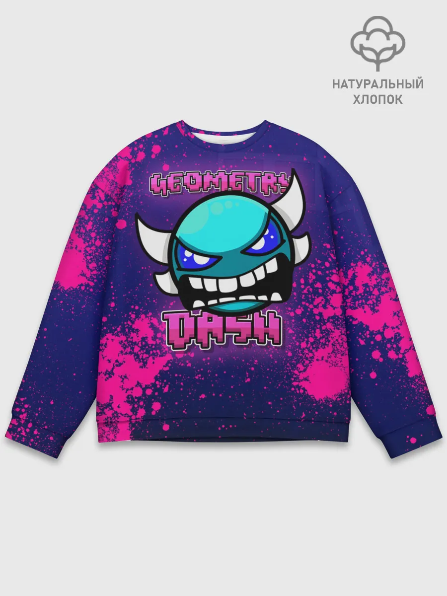 Мужской свитшот базовый / Geometry Dash