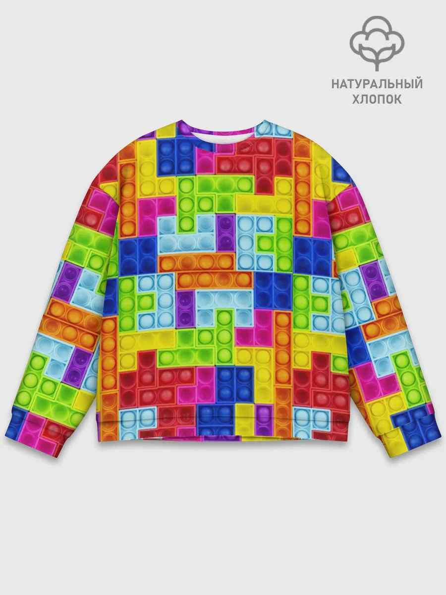 Мужской свитшот базовый / POP IT | ПОП ИТ ПАЗЛ