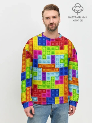 Мужской свитшот базовый / POP IT | ПОП ИТ ПАЗЛ
