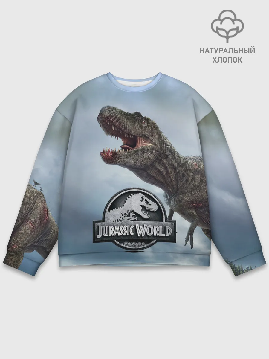 Мужской свитшот базовый / Jurassic World | Мир Юрского периода