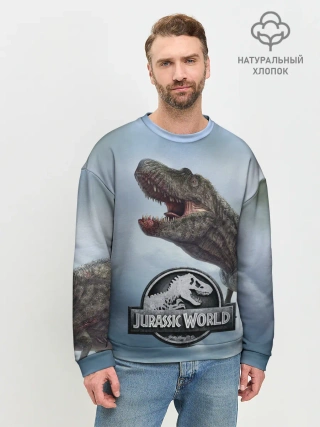 Мужской свитшот базовый / Jurassic World | Мир Юрского периода