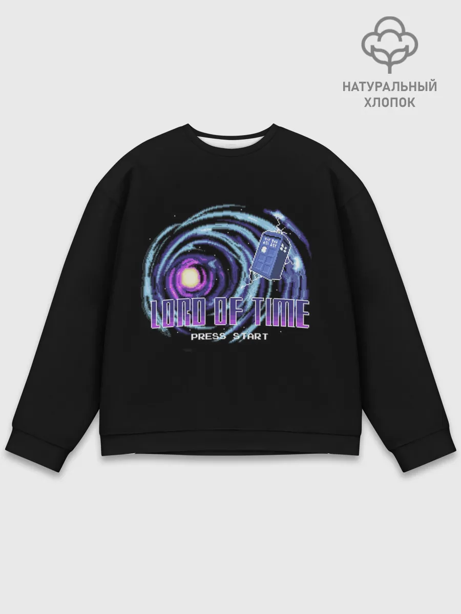 Мужской свитшот базовый / Doctor who 8 bit