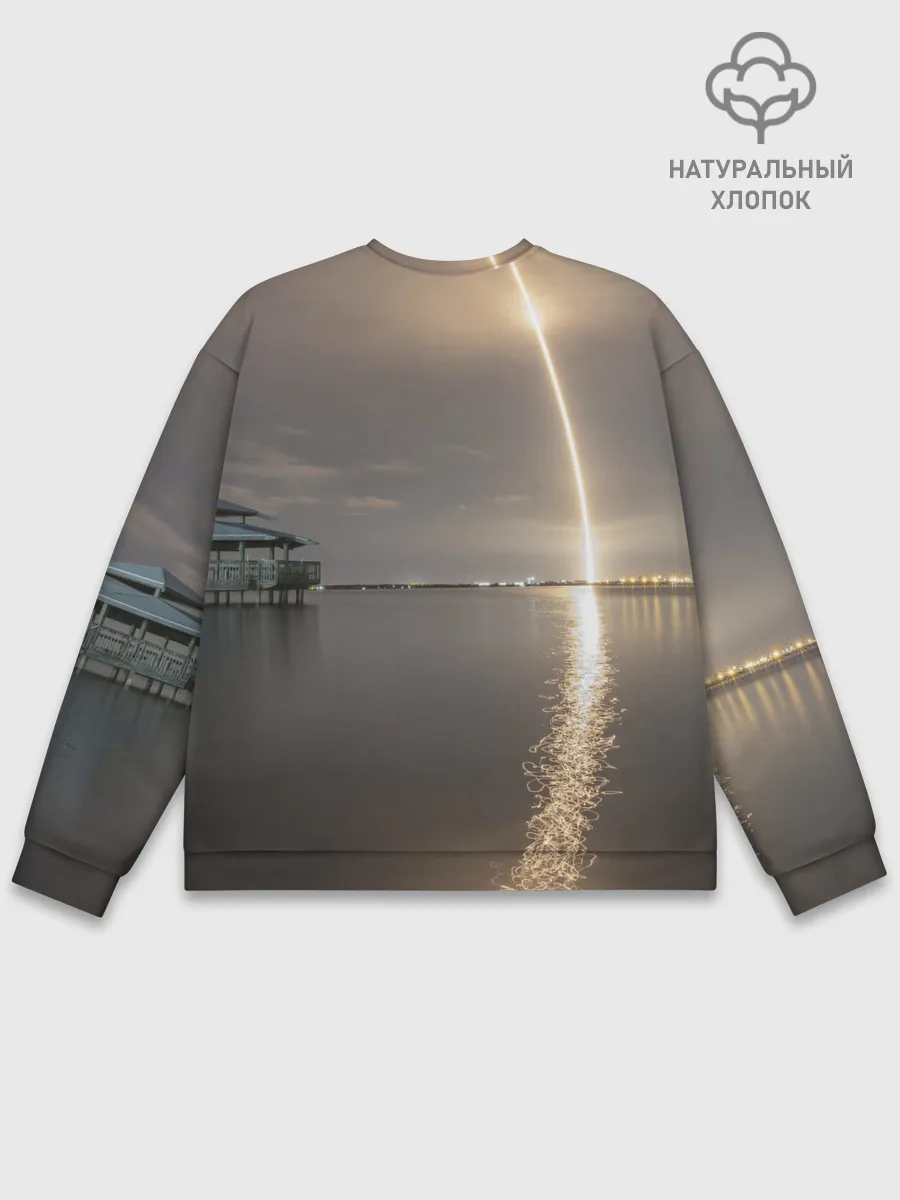 Мужской свитшот базовый / SpaceX Dragon 2