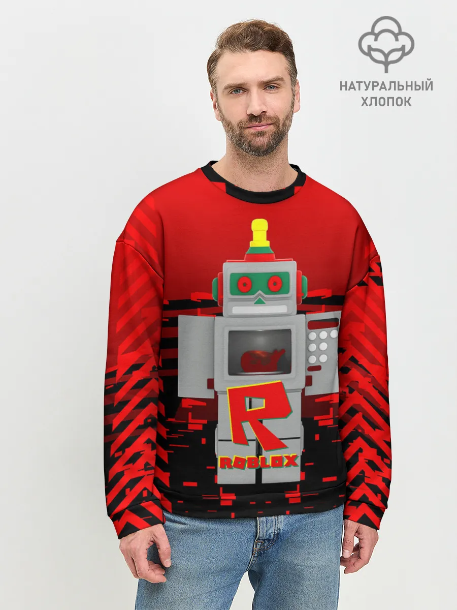Мужской свитшот базовый / ROBO | ROBLOX | РОБЛОКС
