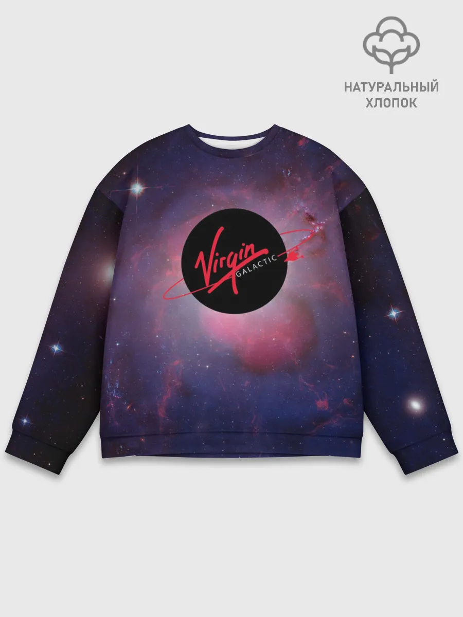 Мужской свитшот базовый / Virgin Galactic космос