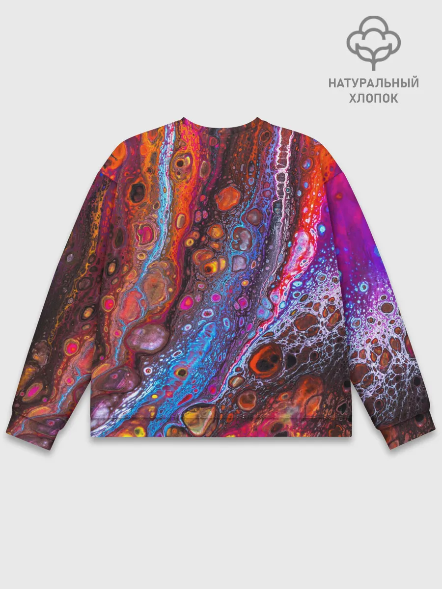 Мужской свитшот базовый / Брызги на камнях