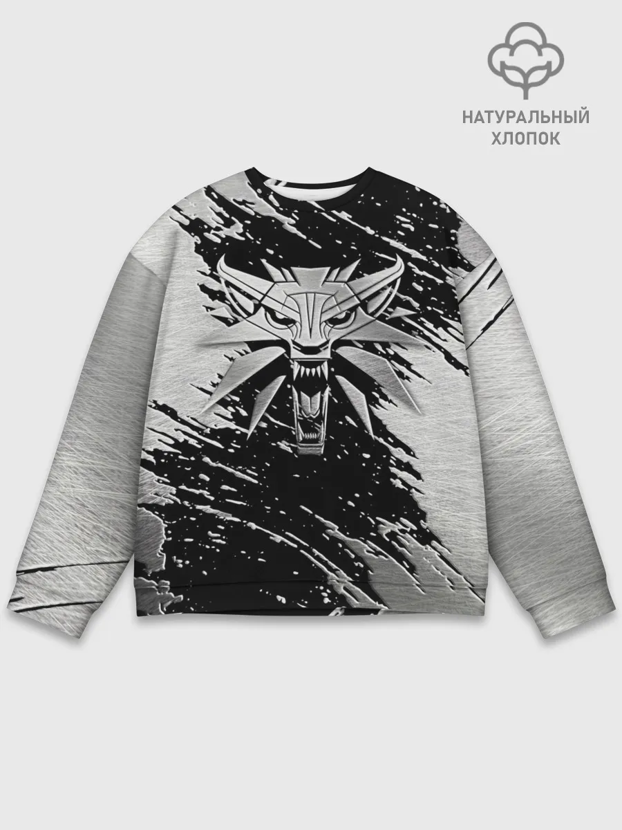 Мужской свитшот базовый / THE WITCHER LOGO STEEL