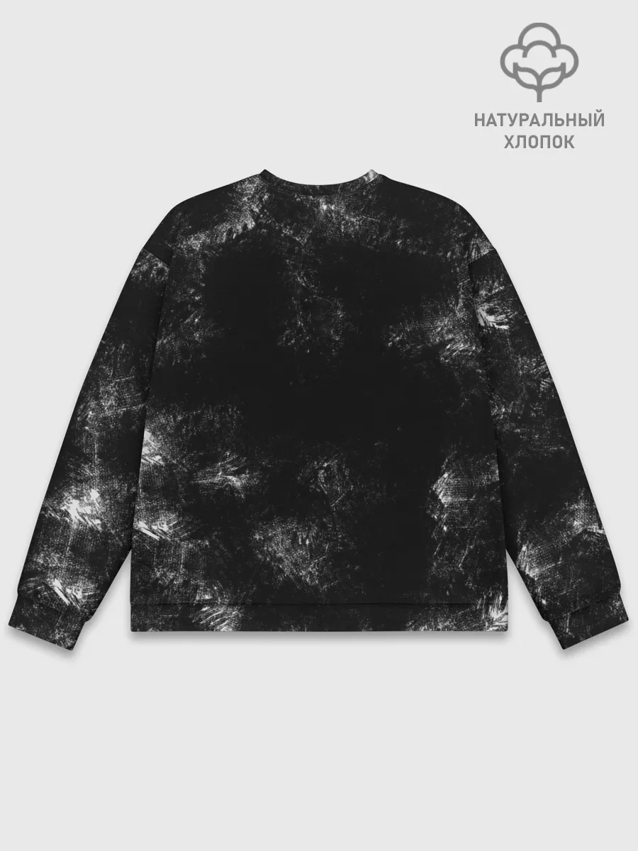 Мужской свитшот базовый / Renault Duster | черный уголь