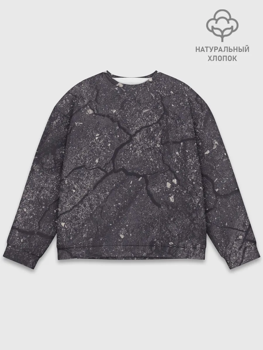 Мужской свитшот базовый / трещина/разлом