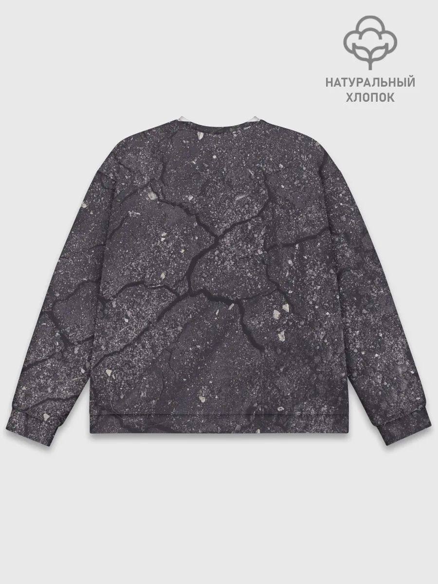 Мужской свитшот базовый / трещина/разлом