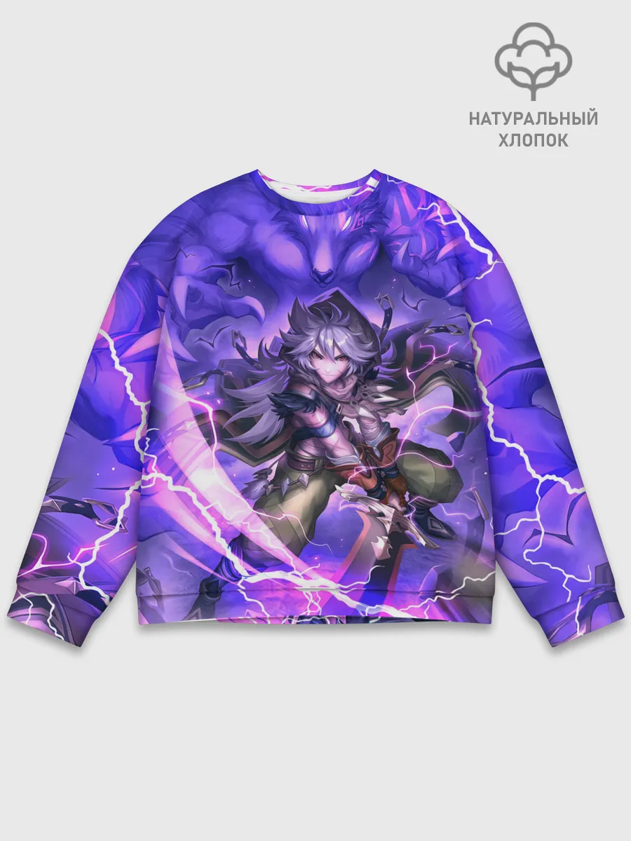 Мужской свитшот базовый / Рэйзор | Genshin Impact | Геншин Импакт