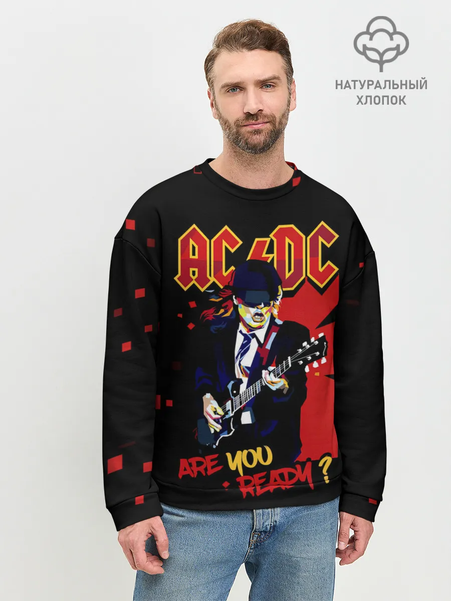 Мужской свитшот базовый / ARE YOU REDY? AC/DC