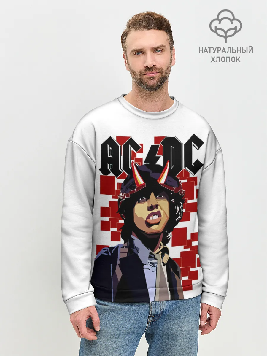 Мужской свитшот базовый / AC/DC Ангус Янг