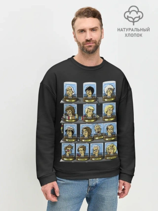 Мужской свитшот базовый / 12 Докторов