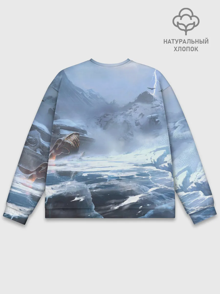 Мужской свитшот базовый / Кратос и Атрей Рагнарек