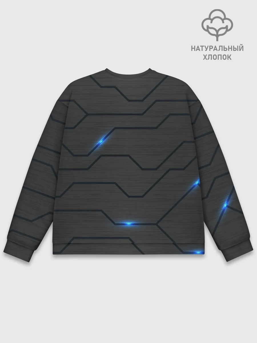 Мужской свитшот базовый / СОВРЕМЕННАЯ ТЕХНОЛОГИЯ | СТАЛЬ