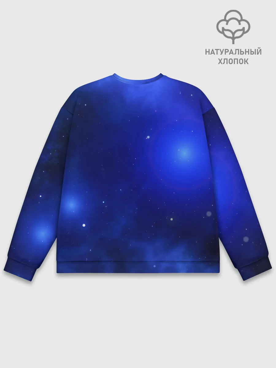 Мужской свитшот базовый / Космический тигр