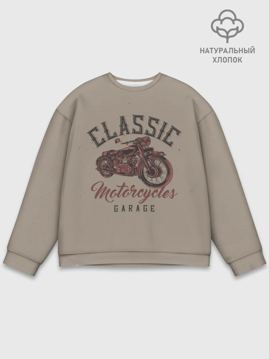 Мужской свитшот базовый / Классические мотоциклы