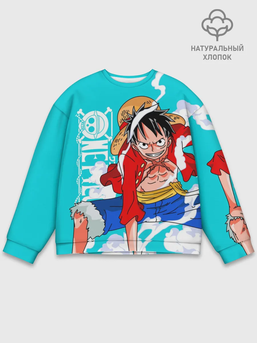 Мужской свитшот базовый / Ван-Пис, Гому Гому но Ми