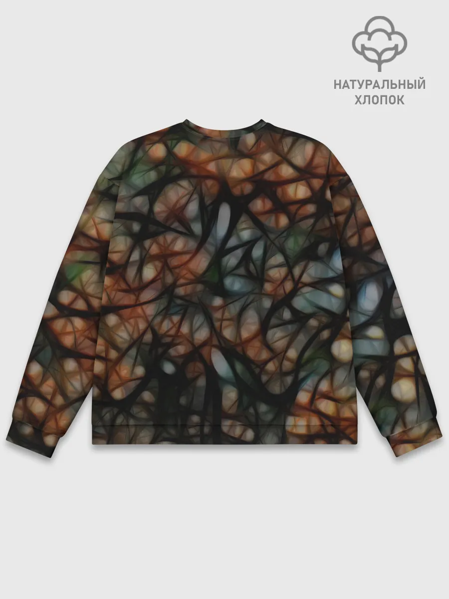 Мужской свитшот базовый / Мраморная паутинка