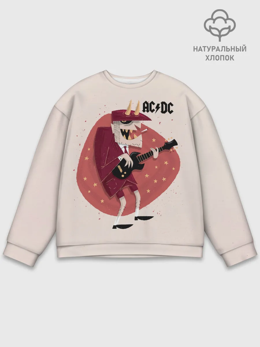 Мужской свитшот базовый / Ангус Янг AC/DC