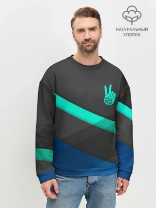 Мужской свитшот базовый / PEACE | ПИС | МИР