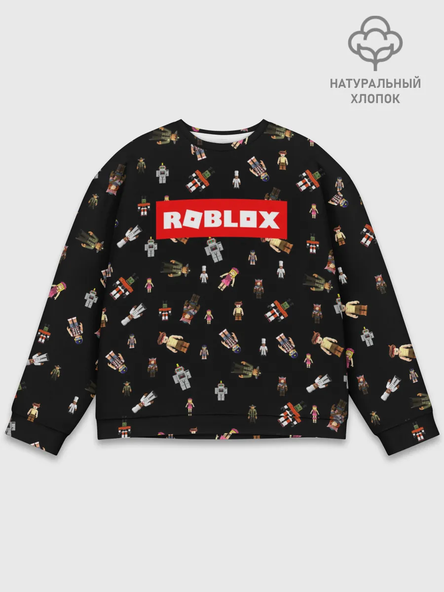 Мужской свитшот базовый / ROBLOX PATTERN | РОБЛОКС