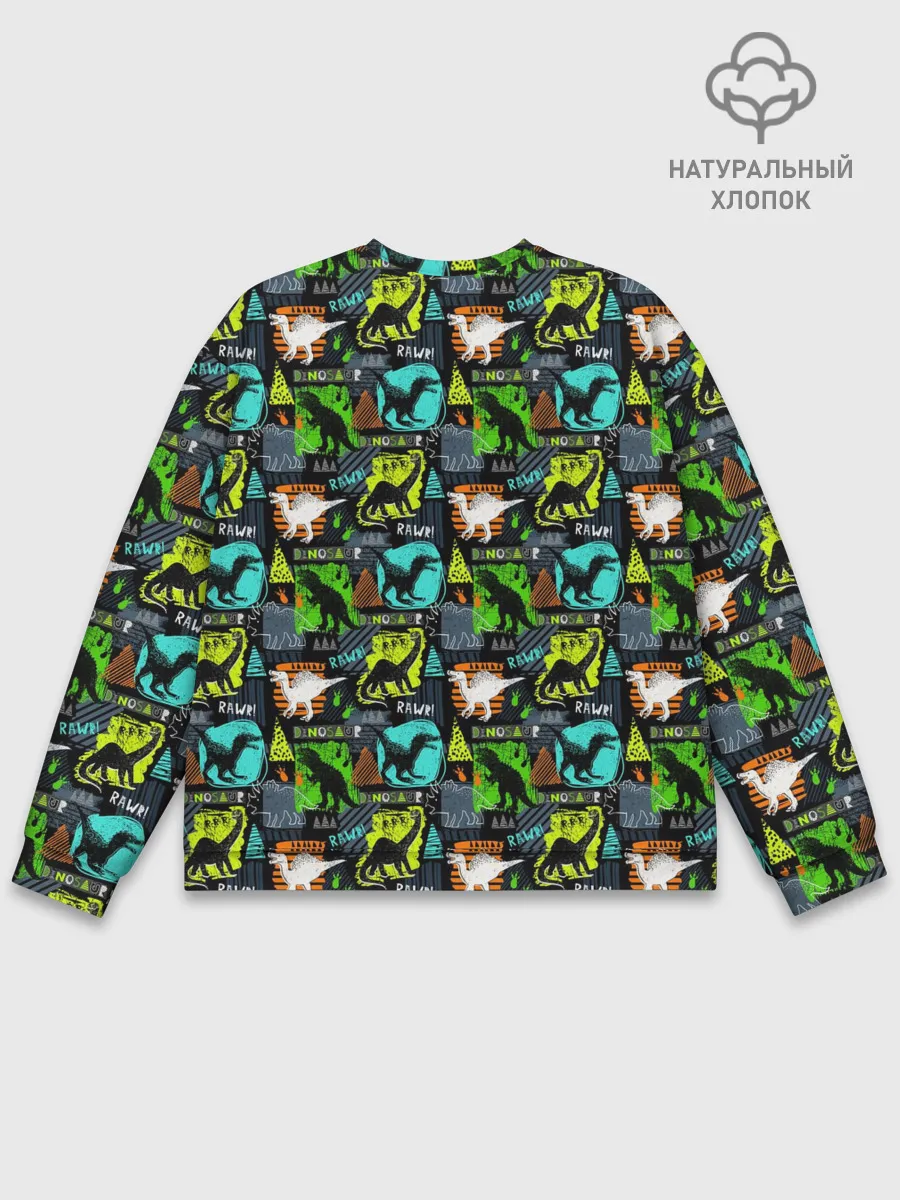 Мужской свитшот базовый / Dinosaurs