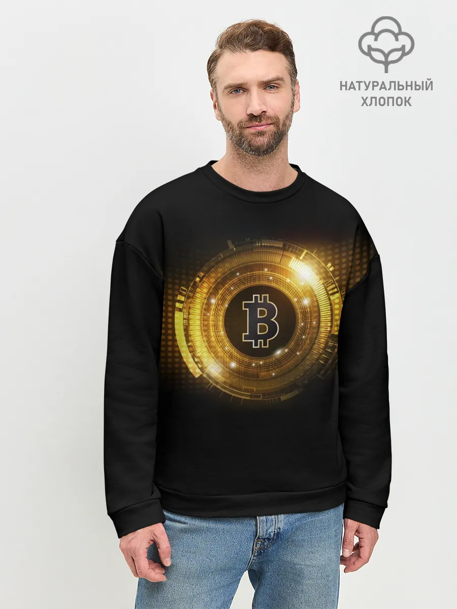 Мужской свитшот базовый / BITCOIN | КРИПТОВАЛЮТА
