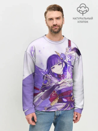 Мужской свитшот базовый / Raiden Shogun | Genshin Impact